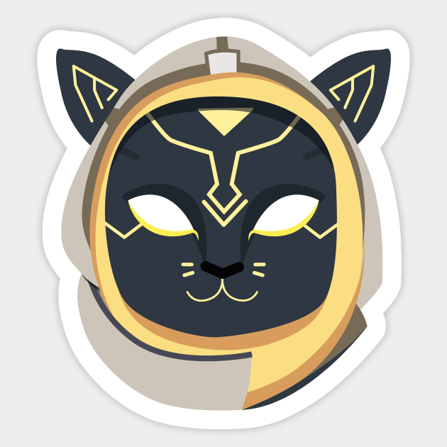 Ana - Bastet Overwatch Skin Sticker by Alice_Wieckowska